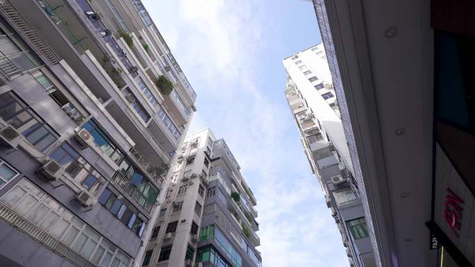4K香港铜锣湾街市城市街景人文空镜3