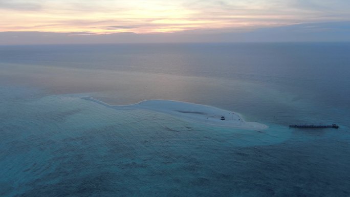 西沙群岛南海岛礁大海航拍