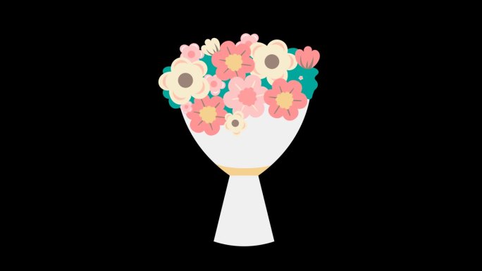 花卉交响曲:动画图标为惊人的一束
