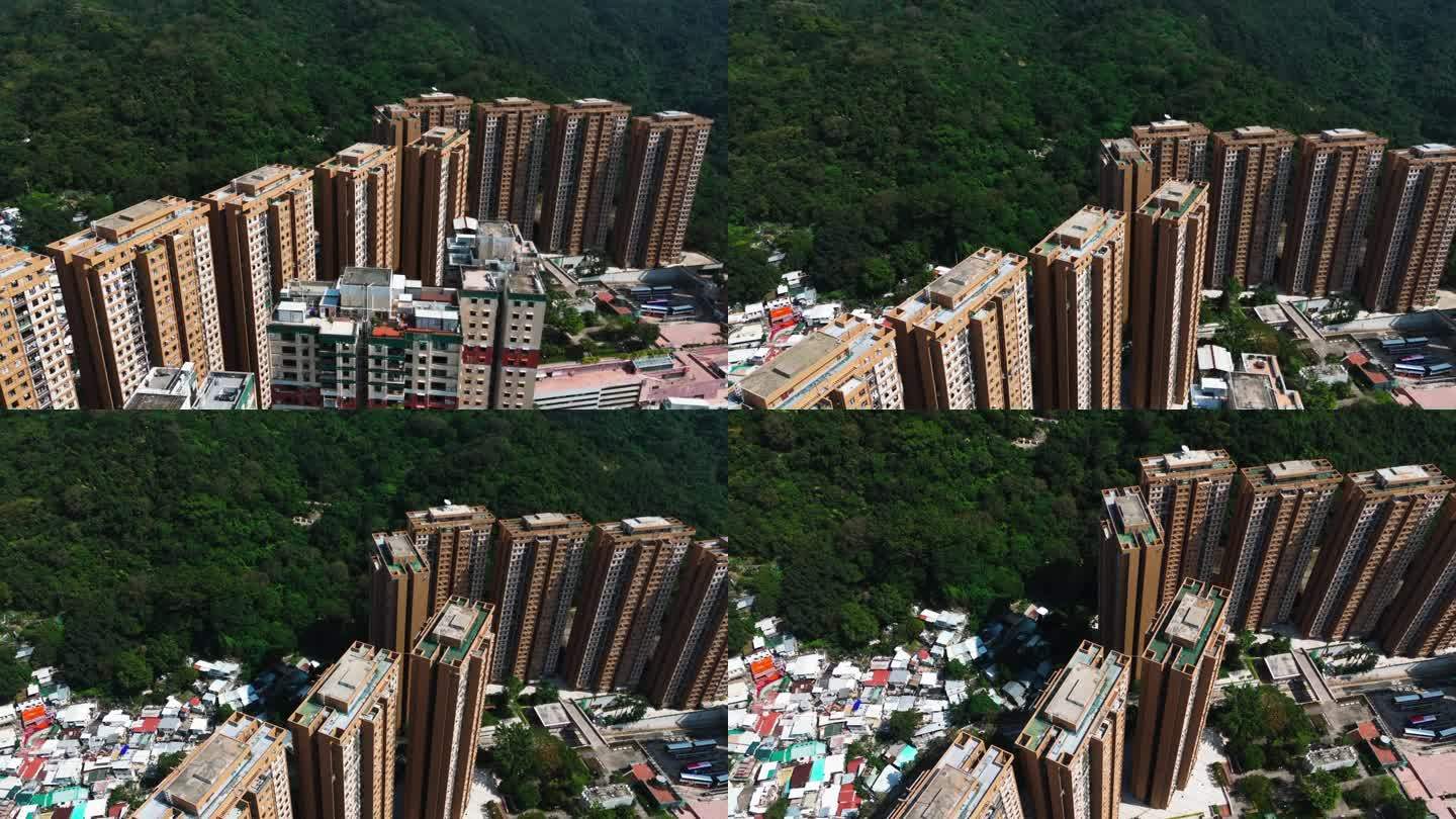香港的豪华公寓商圈金融中心城市街道