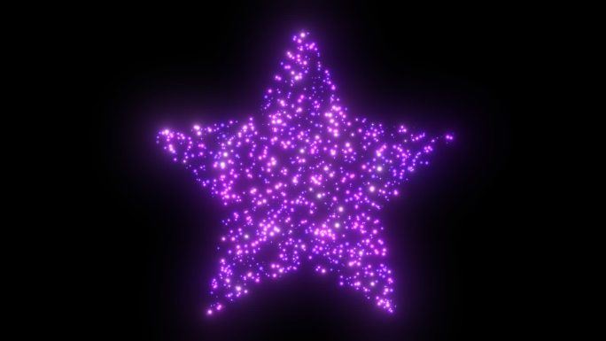紫色唯美星光粒子闪烁循环带通道