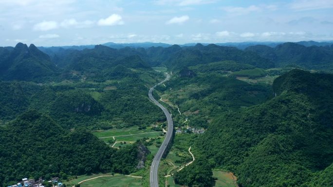 广西高速公路 原创航拍延时