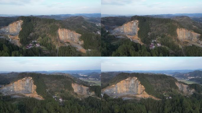 矿山航拍采矿场