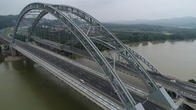 广西高速公路 南宁六景大桥 航拍