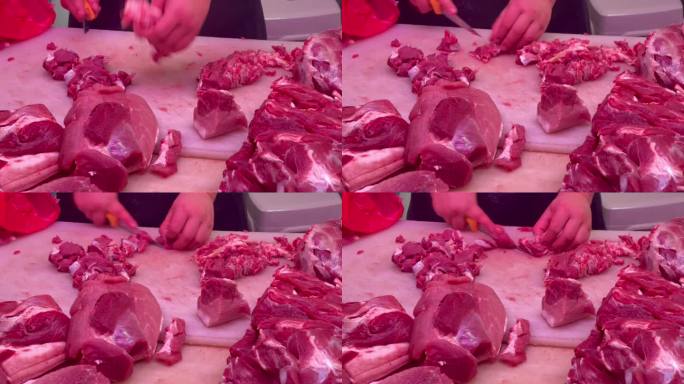 肉铺切肉剔肉4