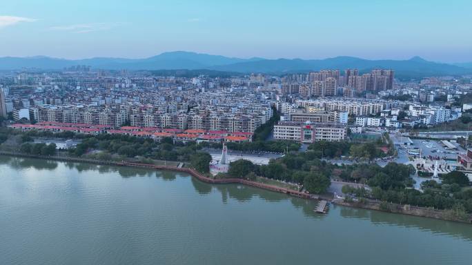 航拍于都城区全景