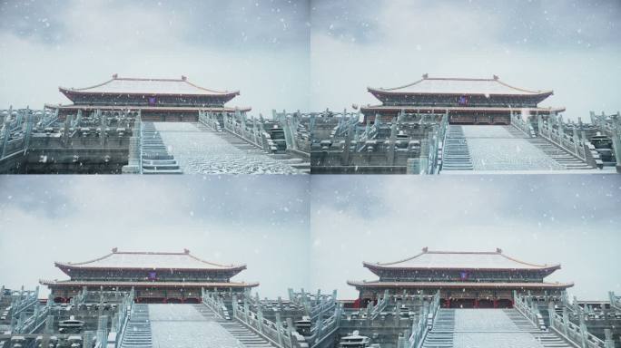 故宫雪景北京故宫雪景冬