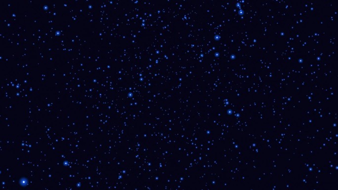 迷人的景象小蓝星在夜空中闪烁