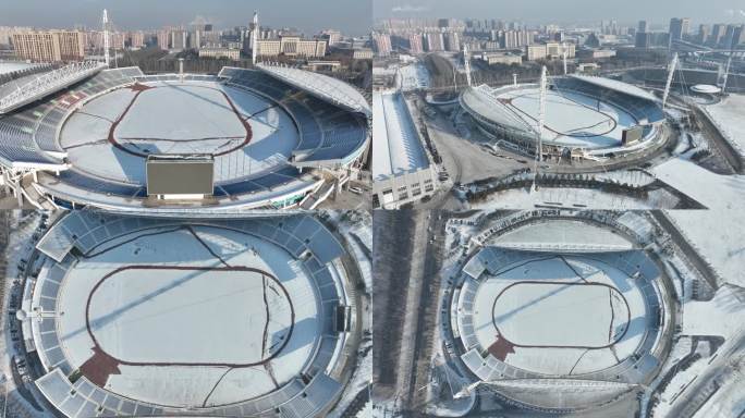 【长春】经开体育中心雪景