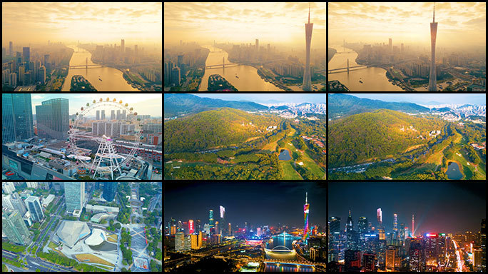城市之光：日出昼夜景色的魅力4K影片