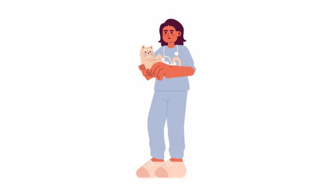 女兽医猫卡通动画