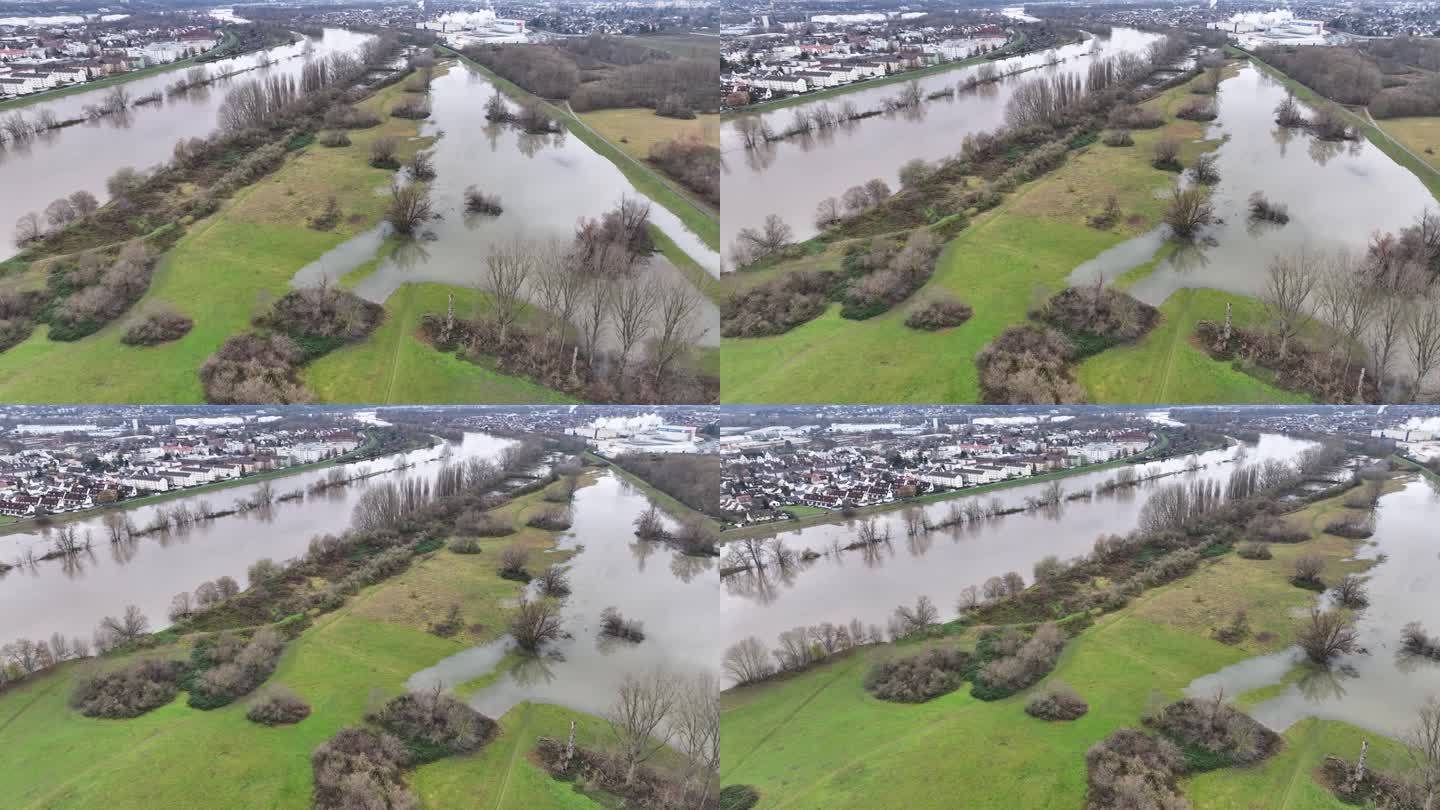 洪水——德国的美因河