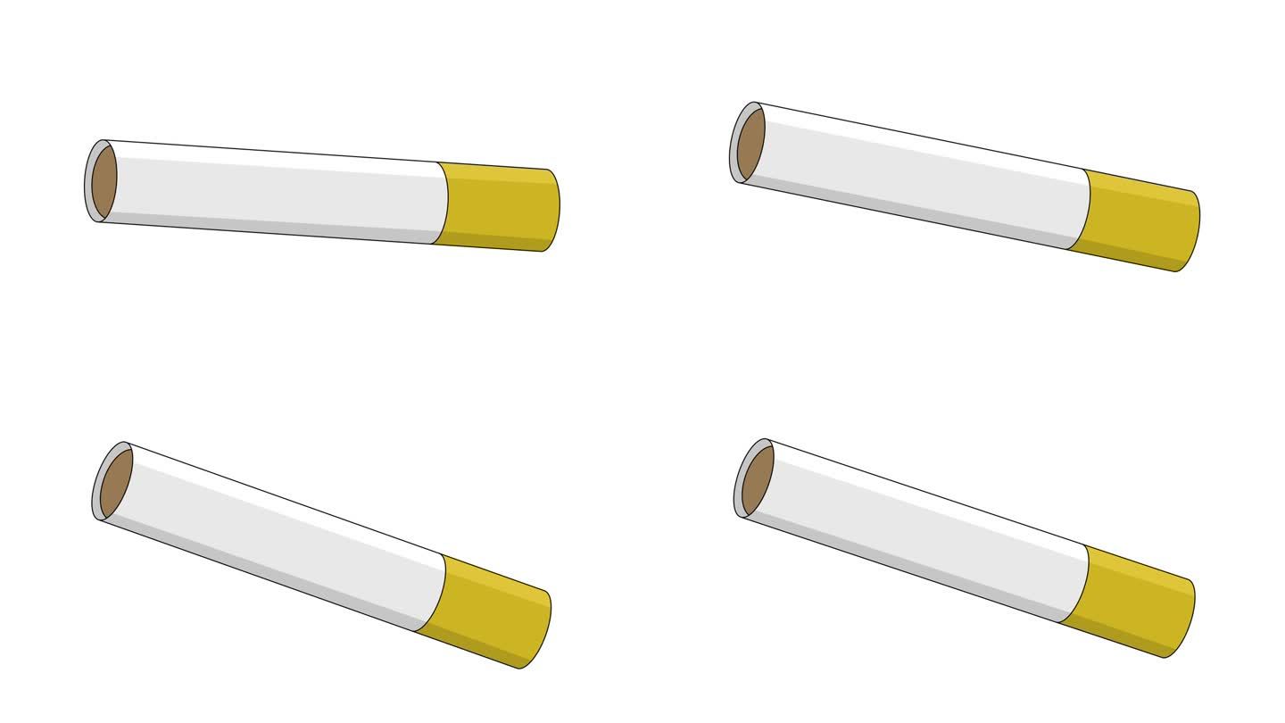 动画形成一个香烟图标