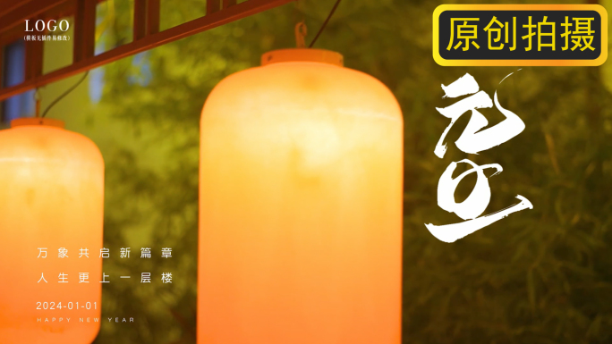 【原创拍摄】元旦新年海报AE模板