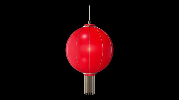 3款3d灯笼（视频包）节庆元素 中国红
