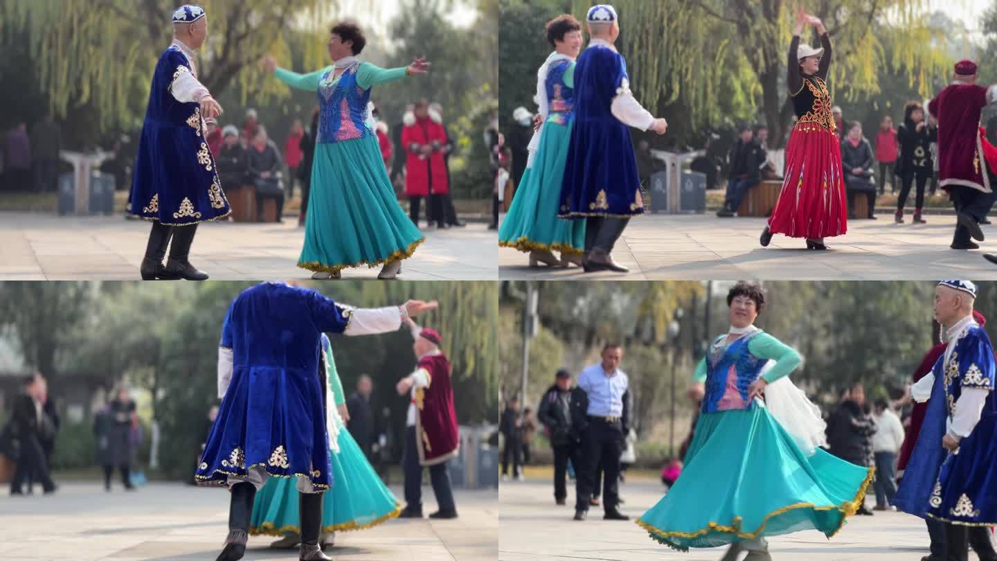 新疆舞 广场舞 民族舞蹈民族风情老年活动