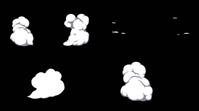逐帧动画的尘云、烟的动画风格