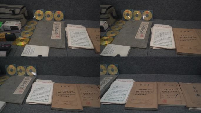 渭南华州博物馆皮影展示空镜