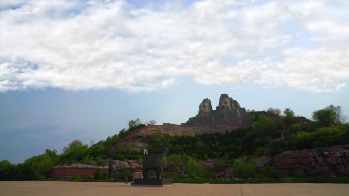 河南黄河风景名胜区 炎黄广场延时