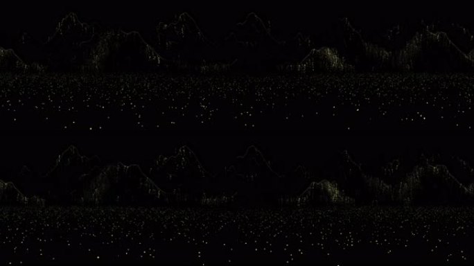 8K粒子山投影