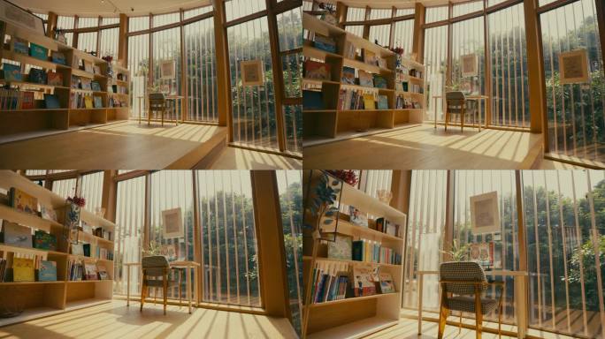 环形树屋| 图书馆内景| 图书馆空镜