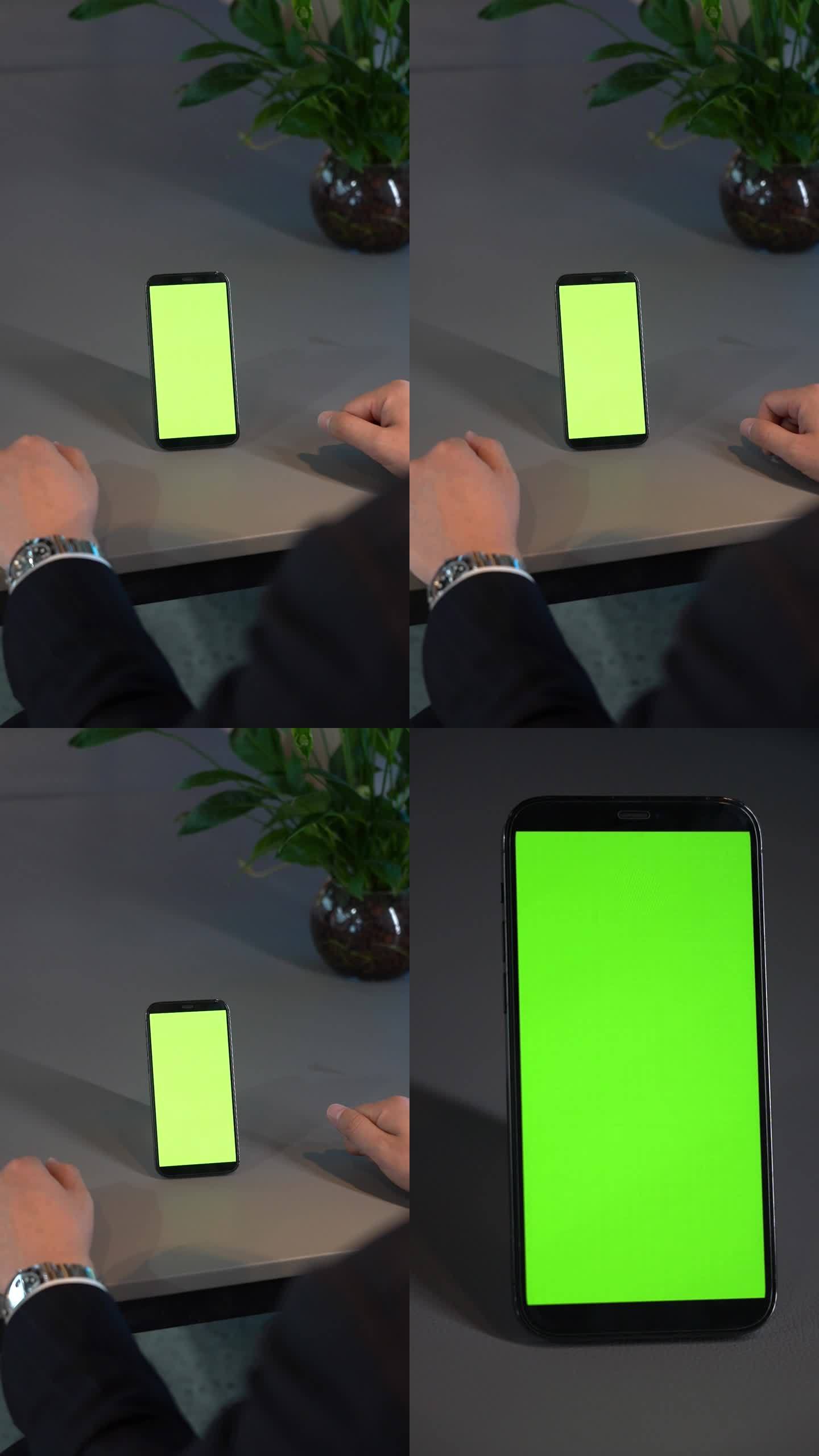 竖屏手机绿幕素材多组带胳膊