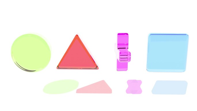 彩色玻璃控制在3D游戏介绍中能够循环无缝