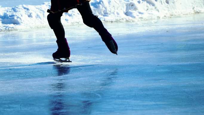 【4k超清】滑冰溜冰 升格 慢动作