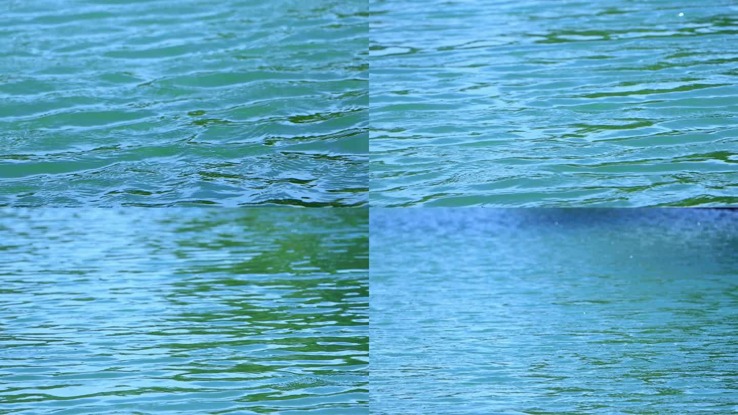 波光粼粼的湖水