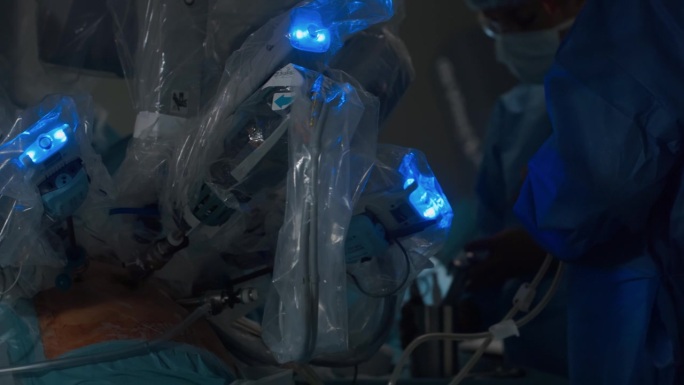 移动机械臂的微创达芬奇医疗外科系统