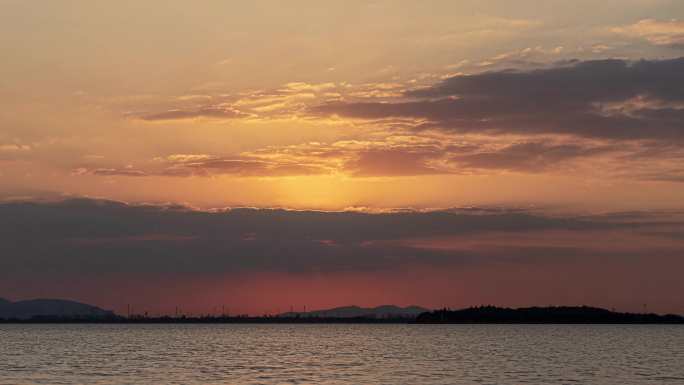 太湖日落2