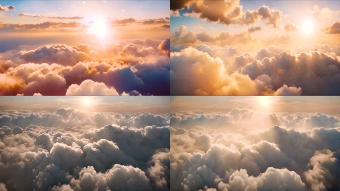 云层之上天空大气视频素材