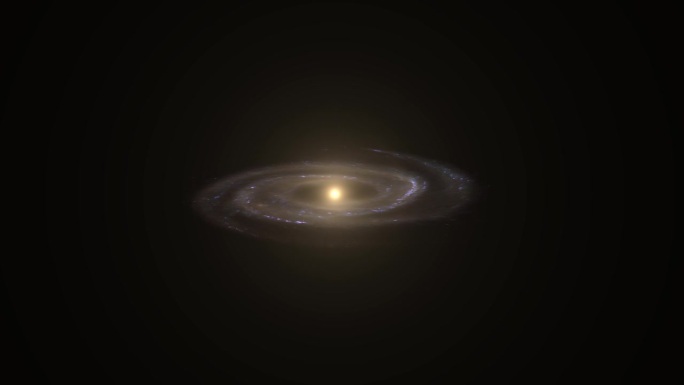 宇宙虚空中的螺旋星系。