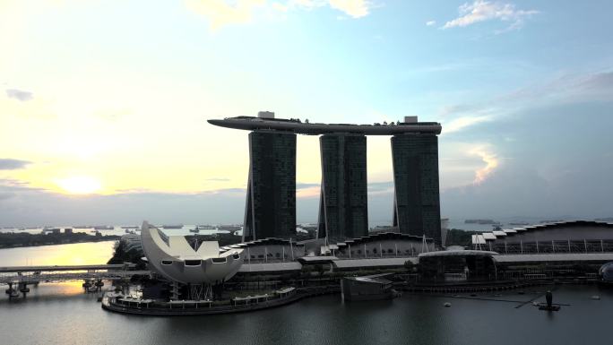 新加坡滨海湾城市日出合集