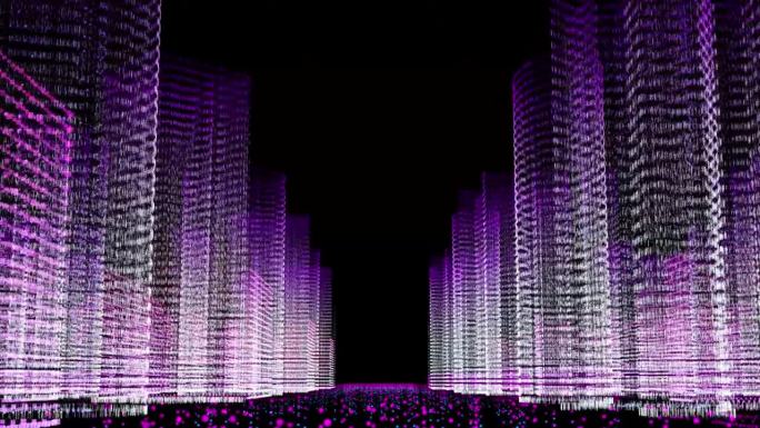 超酷高科技3d科幻网络城市技术背景