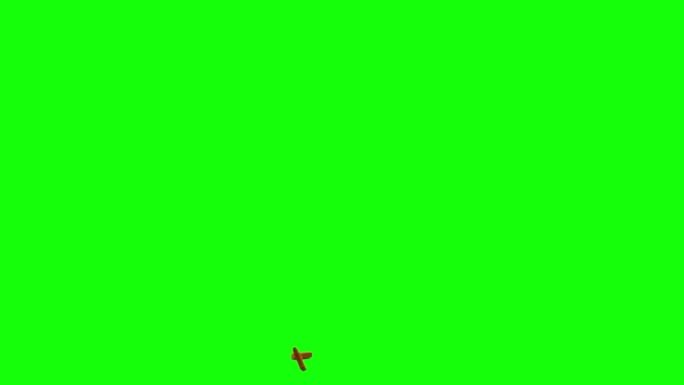 两个砖块从屏幕左侧滑动，并在假想的平面上散射，绿色屏幕背景，动画覆盖视频的色度键混合选项。砖头扔了。