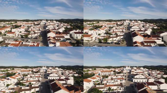 古雅的Aljezur村鸟瞰图，葡萄牙