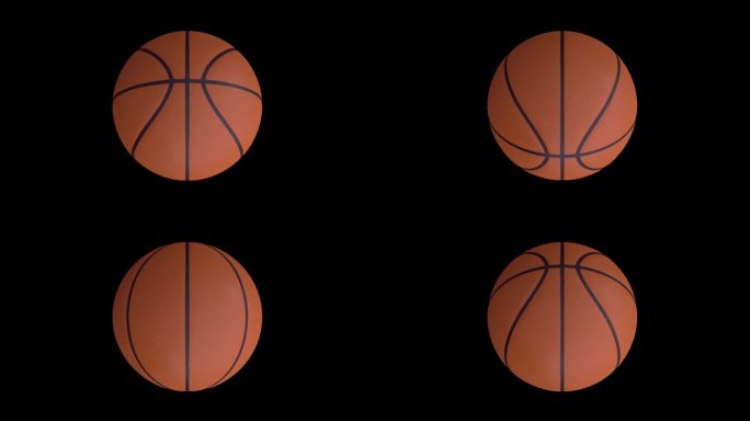 有alpha通道的篮球。篮球3D旋转球动画