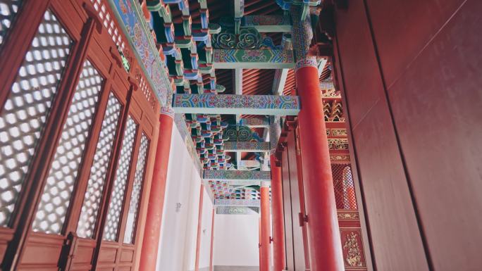 云南昆明文庙室内-中式古典建筑结构