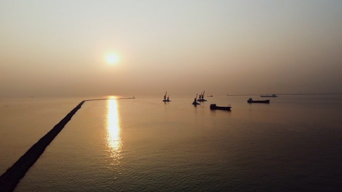 海上日出连云港连岛羊窝头网红日出打卡地