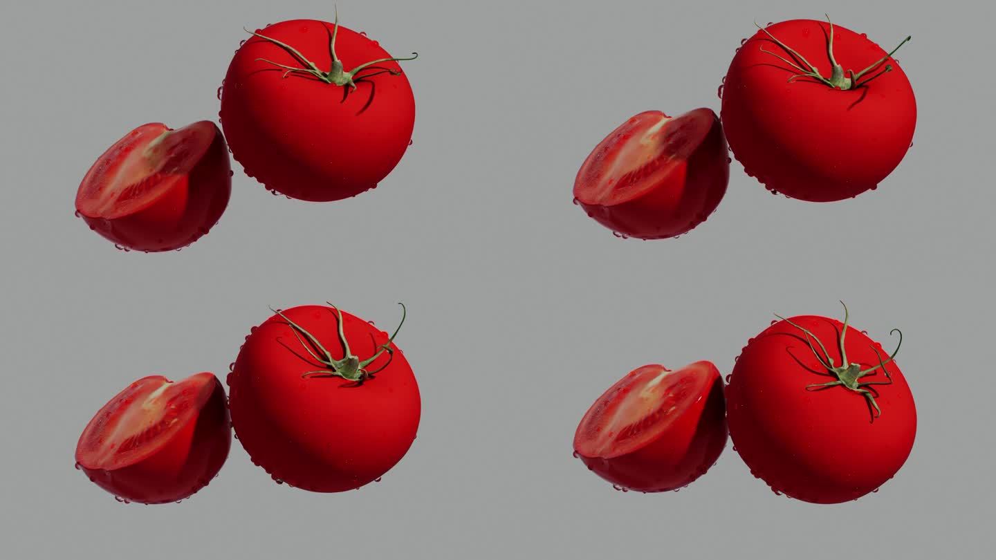 西红柿番茄圣女果柿子成分红色美白蔬菜水果