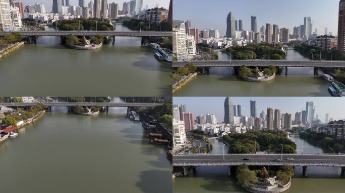无锡城市大景航拍4k