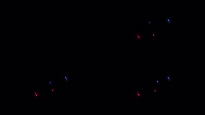 10秒倒计时计时器动画-霓虹灯发光倒计时数字。十大倒计时，霓虹灯数字从10到1在透明的背景。倒计时的