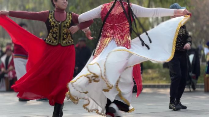 新疆舞蹈民族舞广场舞民族特色舞蹈民族服装