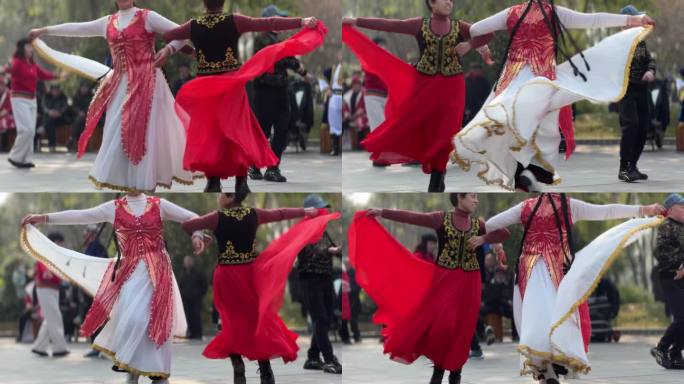新疆舞蹈民族舞广场舞民族特色舞蹈民族服装