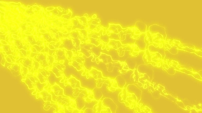 4K抽象能量-电流黄色背景