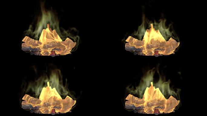 篝火 篝火团 火堆视频 小火堆