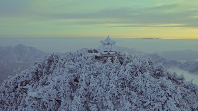 老界岭雪景