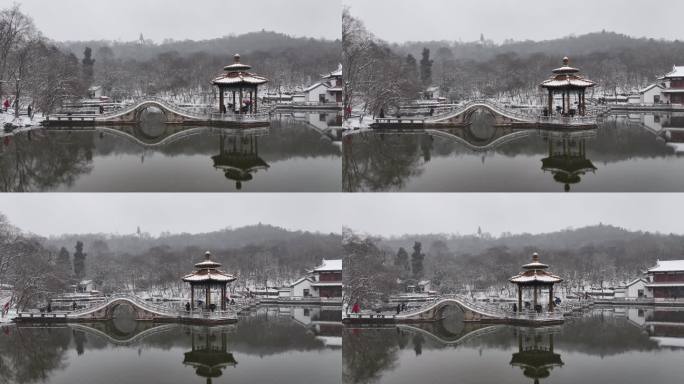 雪景下的琅琊山