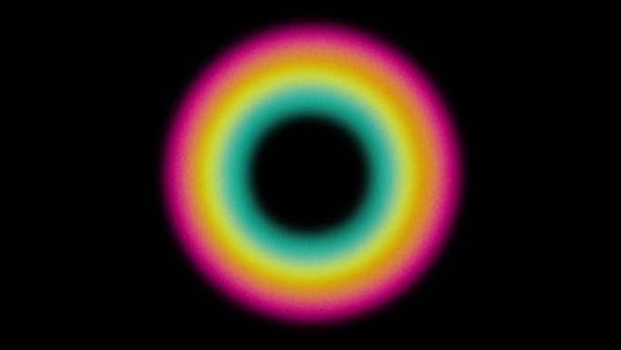 充满活力的粒状圆圈彩虹